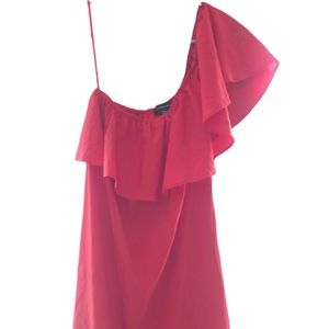 Atmosphere Red One-shoulder Dress Size 4